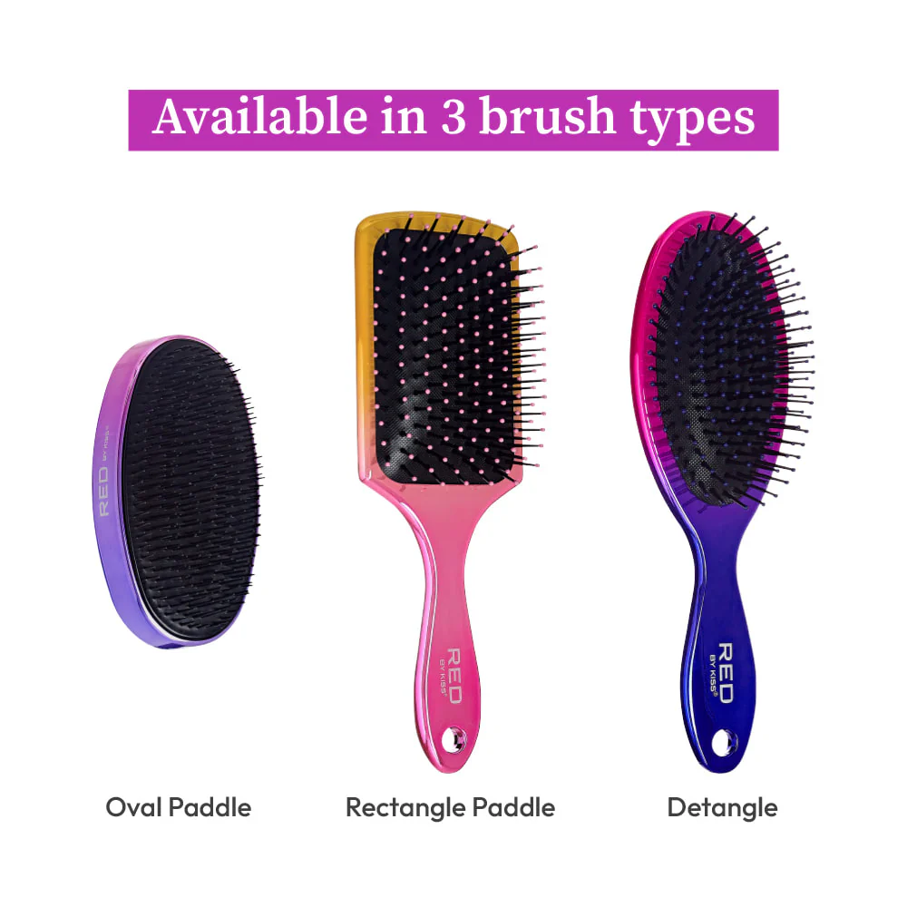 RED by KISS Crystal Charcoal Detangle Brush - Image 4
