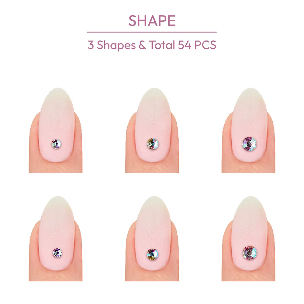 Gold Finger Crystal Stick-On Jewels - Image 2