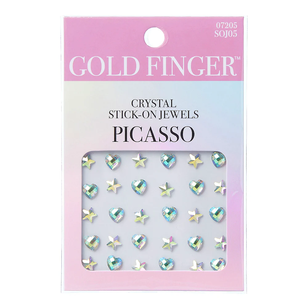 Gold Finger Crystal Stick-On Jewels - Image 45