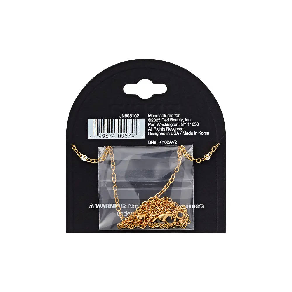 Arria Cubic Zirconia Cross Pendant Necklace — 18K Gold & White Gold Plated - Image 7