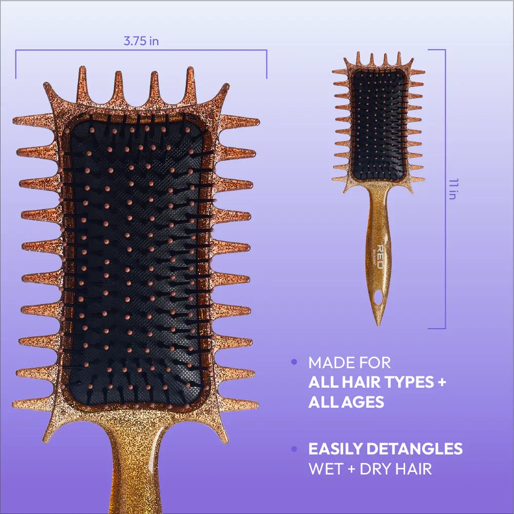 RED by KISS Curl-Art Styler - Detangling & Curl Defining Brush with Side Combs - Image 20