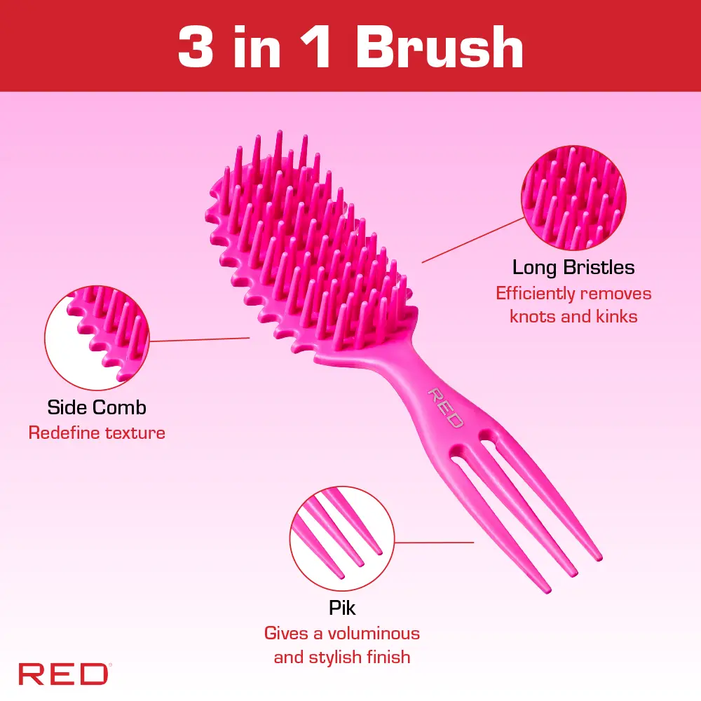 RED by KISS Curl & Care 4-in-1 Detangle Brush - Image 6