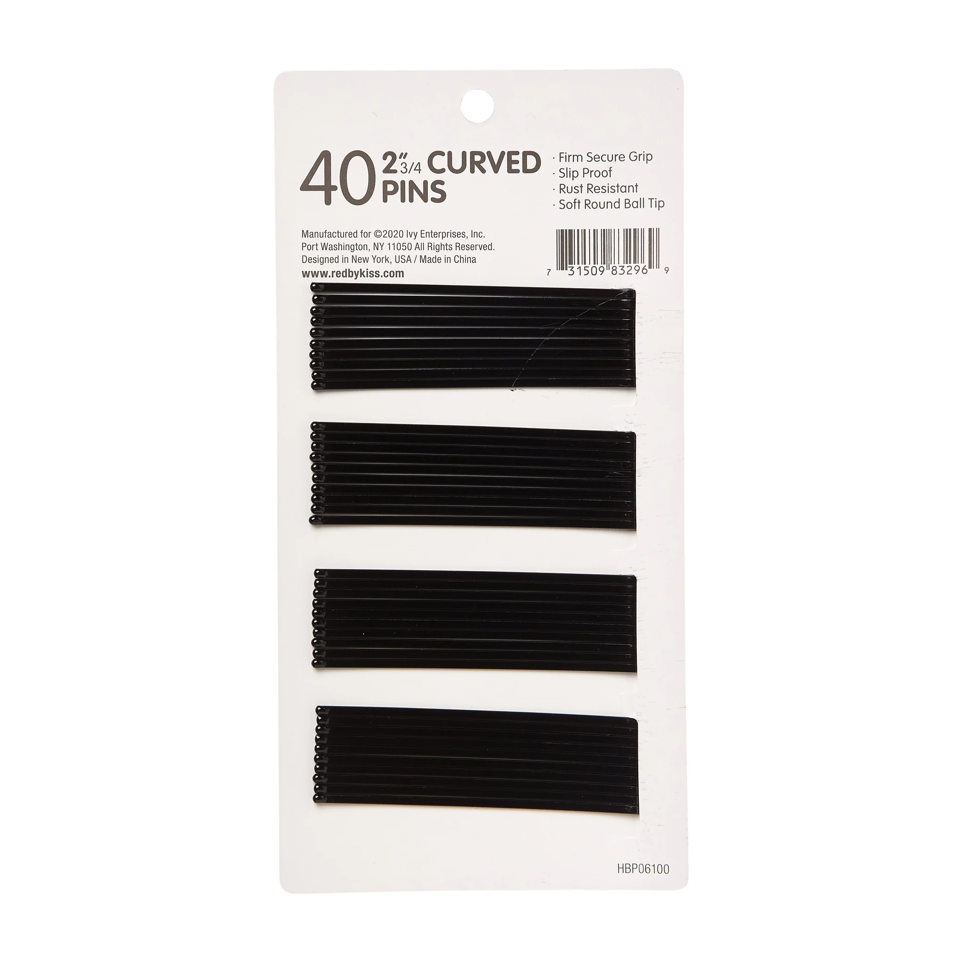 RED by KISS Curved Pins 2 3/4" (40pcs) - Image 2