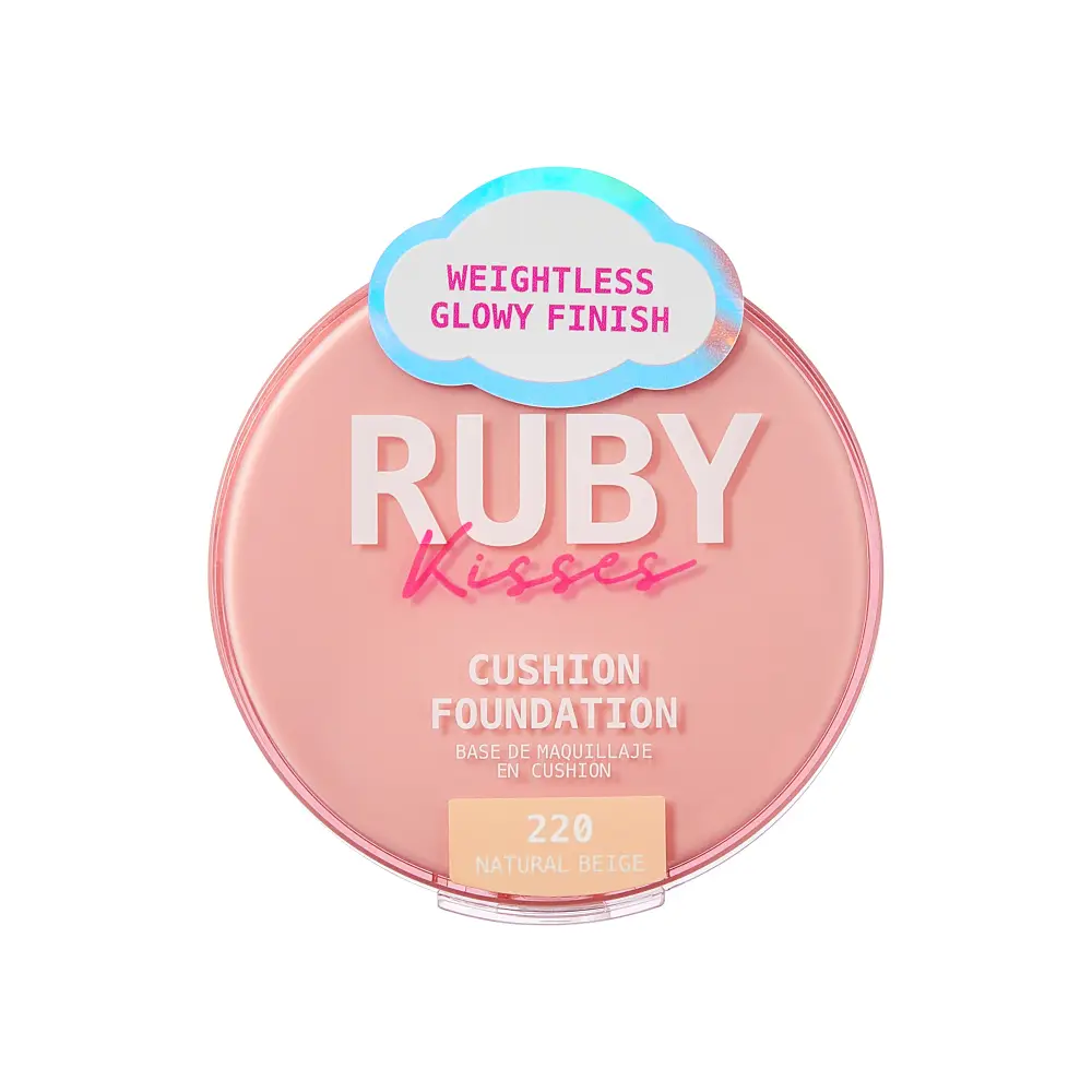 Ruby Kisses Cushion Foundation Compact - Full Coverage with Skincare Benefits, Suitable for Light to Dark Shades - Image 149