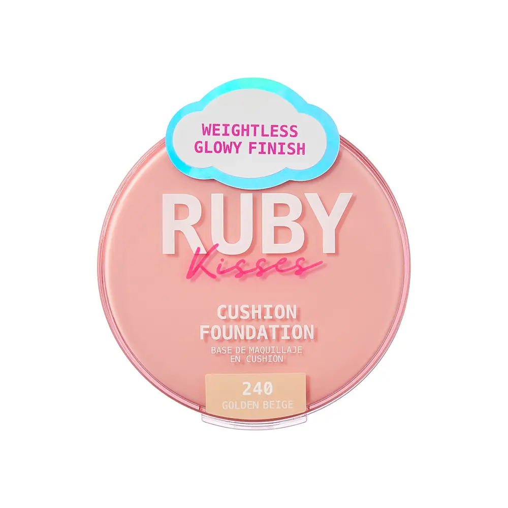 Ruby Kisses Cushion Foundation Compact - Full Coverage with Skincare Benefits, Suitable for Light to Dark Shades - Image 150