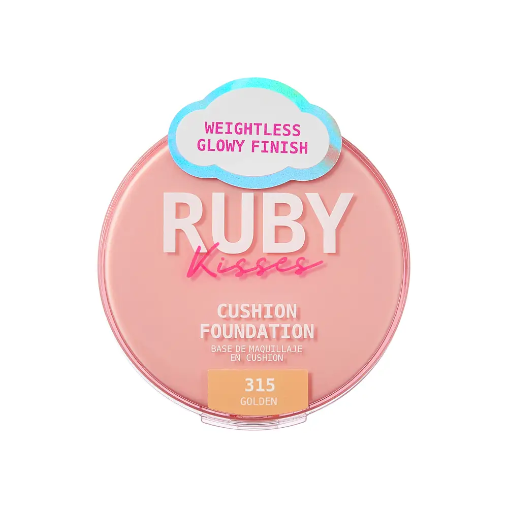 Ruby Kisses Cushion Foundation Compact - Full Coverage with Skincare Benefits, Suitable for Light to Dark Shades - Image 152