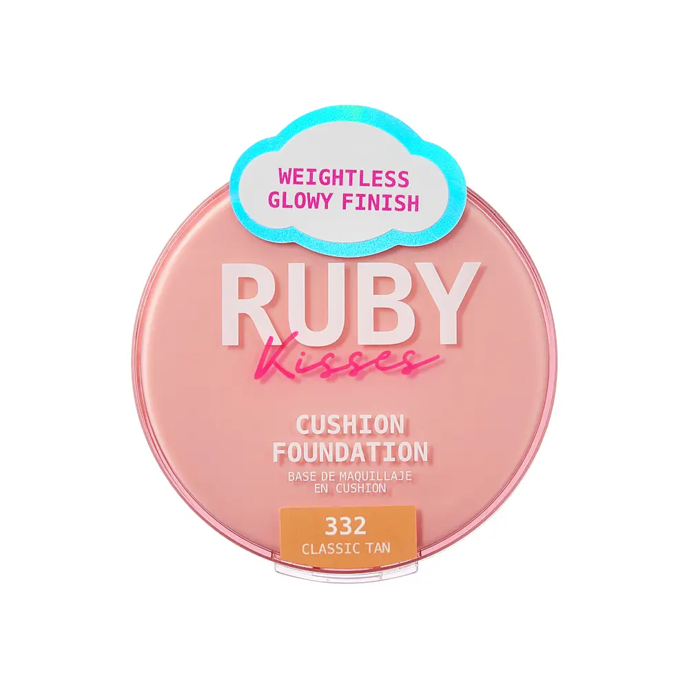 Ruby Kisses Cushion Foundation Compact - Full Coverage with Skincare Benefits, Suitable for Light to Dark Shades - Image 153