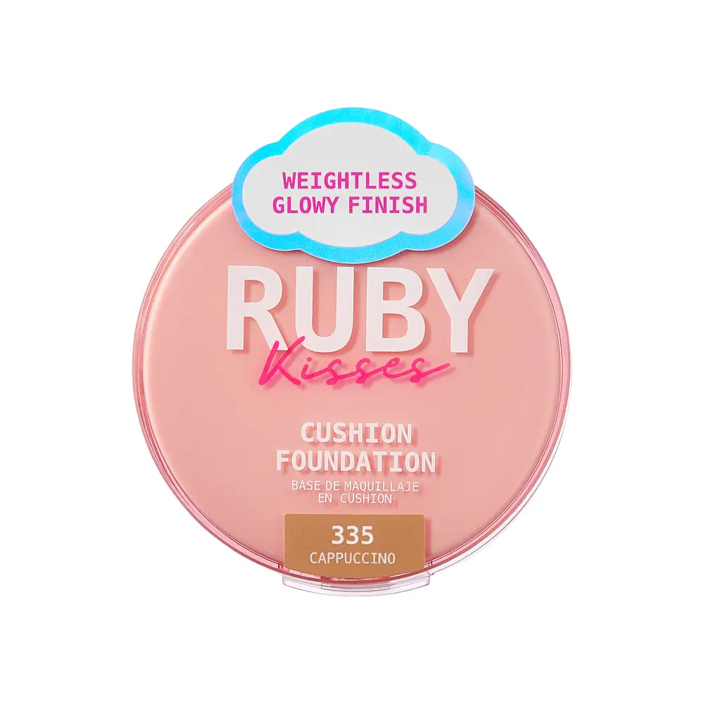 Ruby Kisses Cushion Foundation Compact - Full Coverage with Skincare Benefits, Suitable for Light to Dark Shades - Image 155