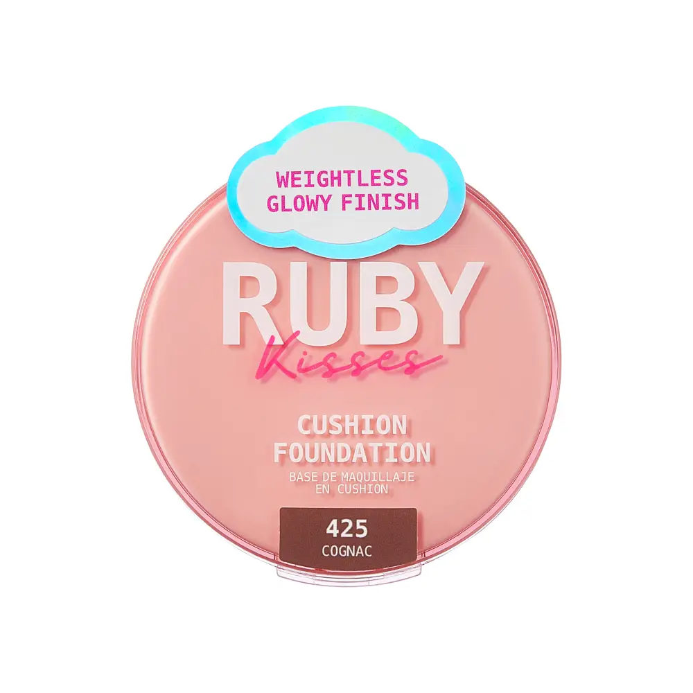 Ruby Kisses Cushion Foundation Compact - Full Coverage with Skincare Benefits, Suitable for Light to Dark Shades - Image 160