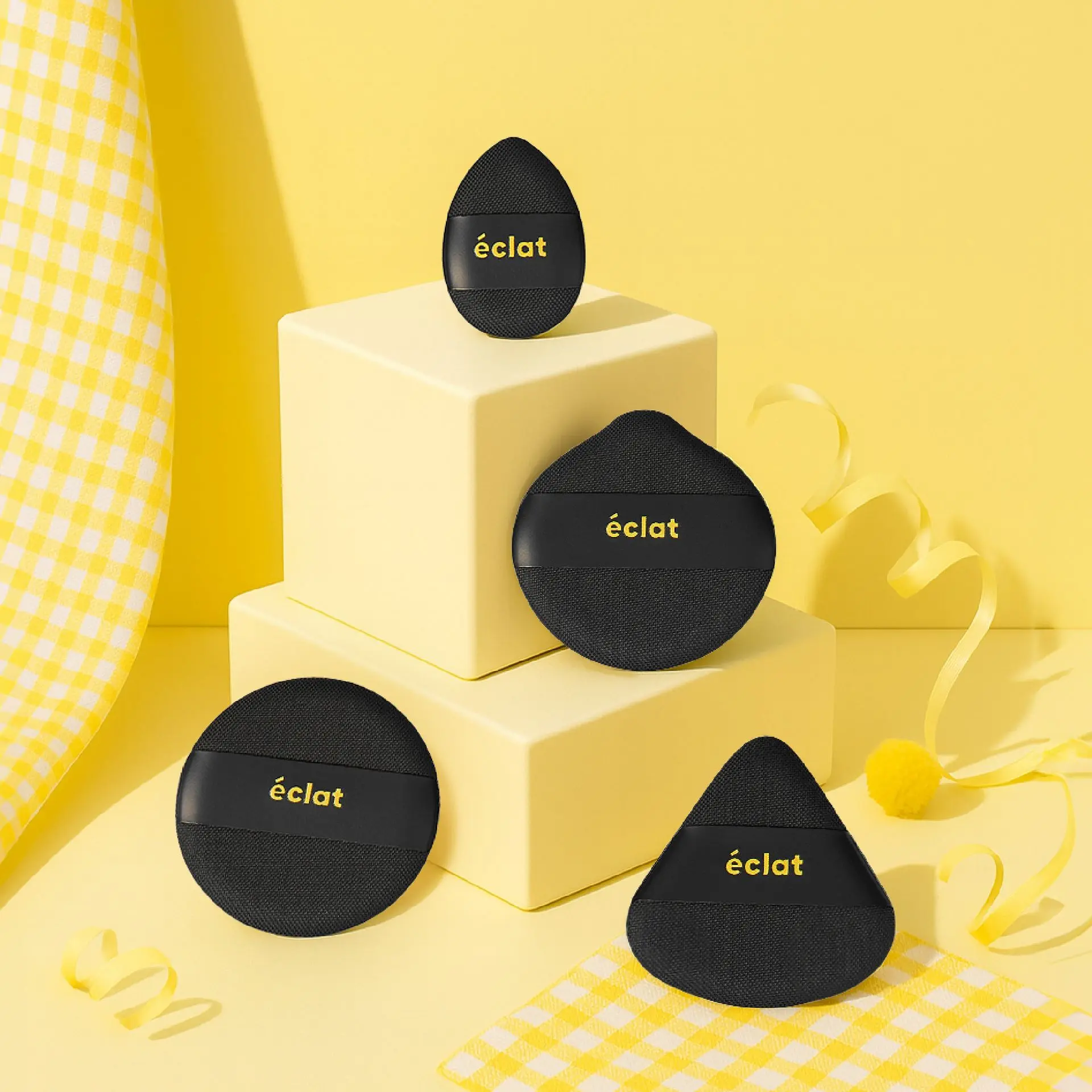 éclat Cushion Puff Makeup Set - 8pcs Soft & Bouncy Foundation, Concealer & Powder Puff - Image 17
