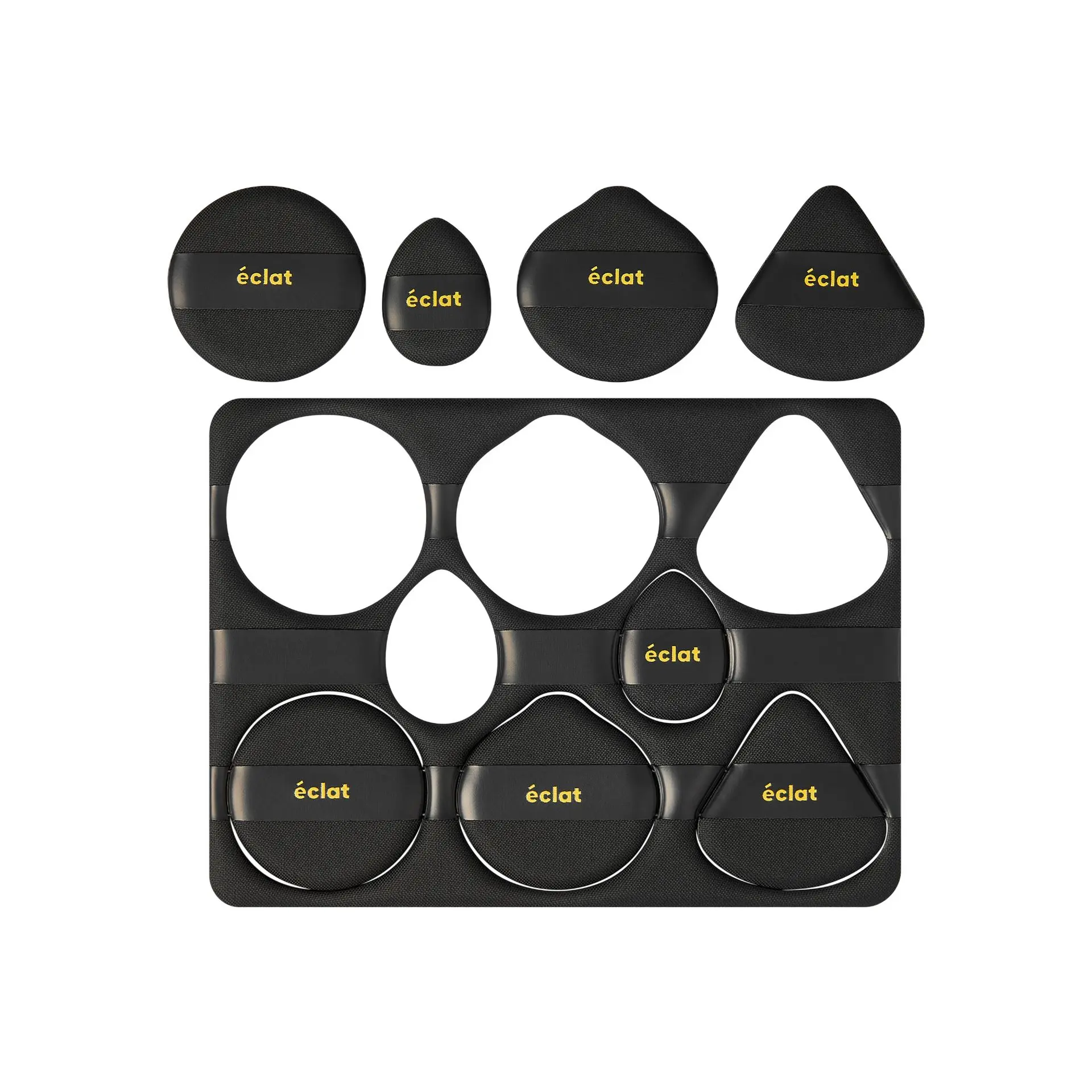 éclat Cushion Puff Makeup Set - 8pcs Soft & Bouncy Foundation, Concealer & Powder Puff - Image 18