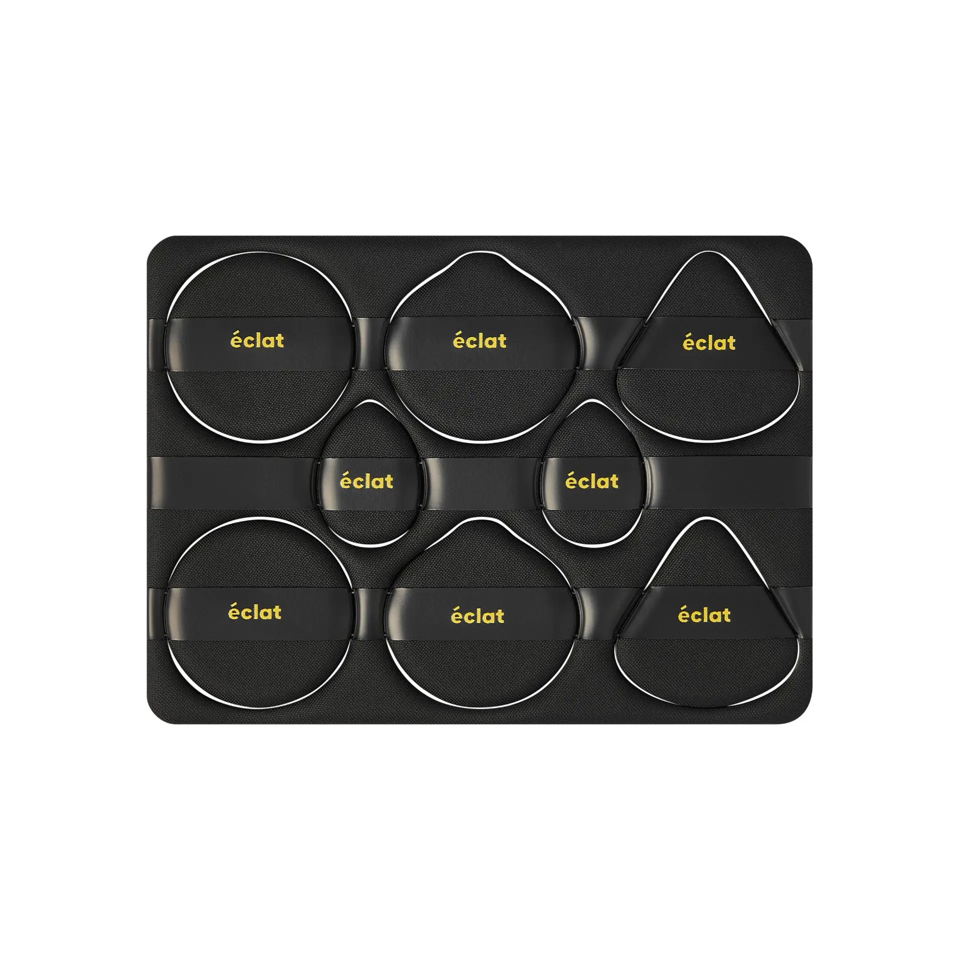éclat Cushion Puff Makeup Set - 8pcs Soft & Bouncy Foundation, Concealer & Powder Puff - Image 20