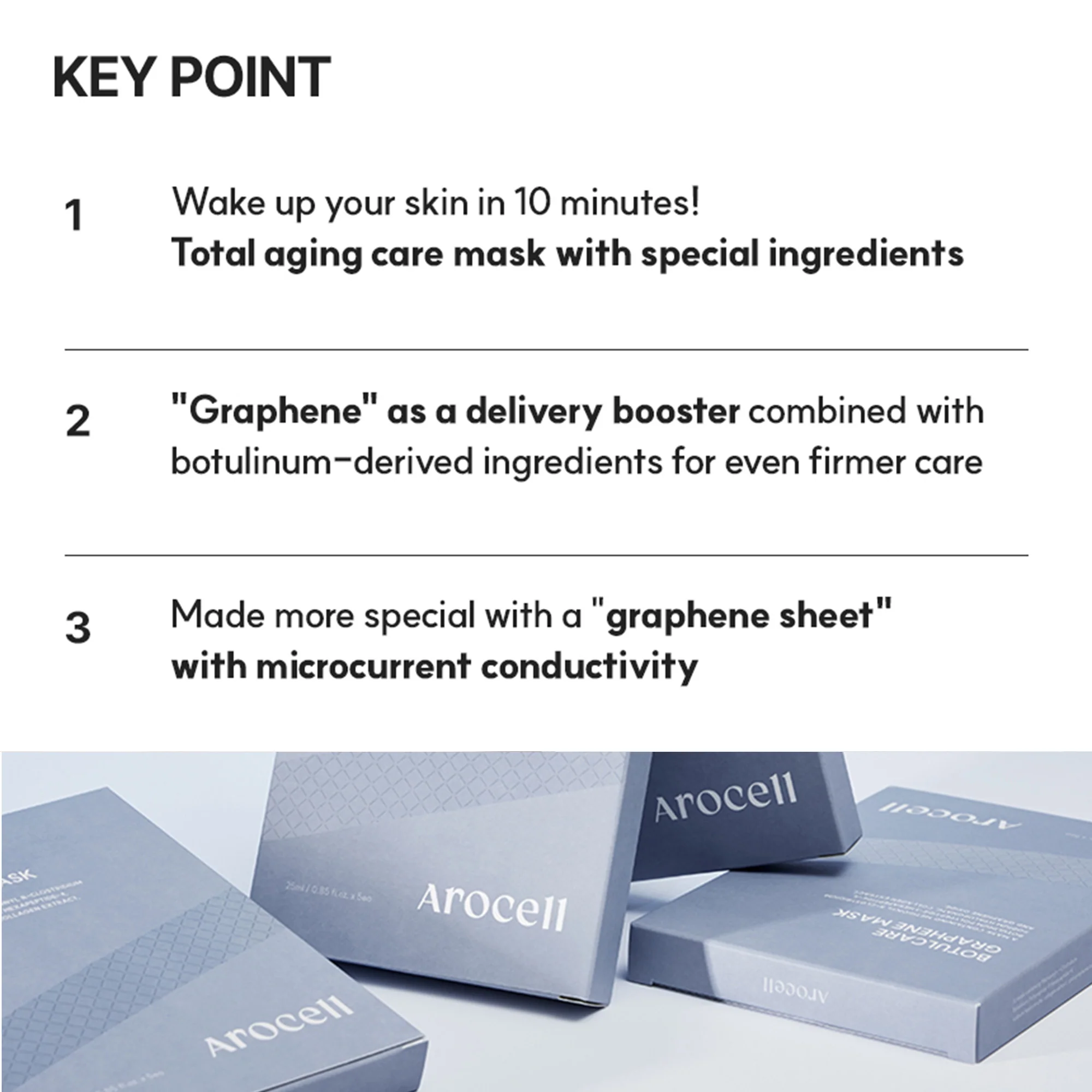 Arocell Botulcare Graphene Face Mask (5 Sheets) Deep Absorption Energy Mask – Korean Firming & Hydrating Sheet Mask - Image 10