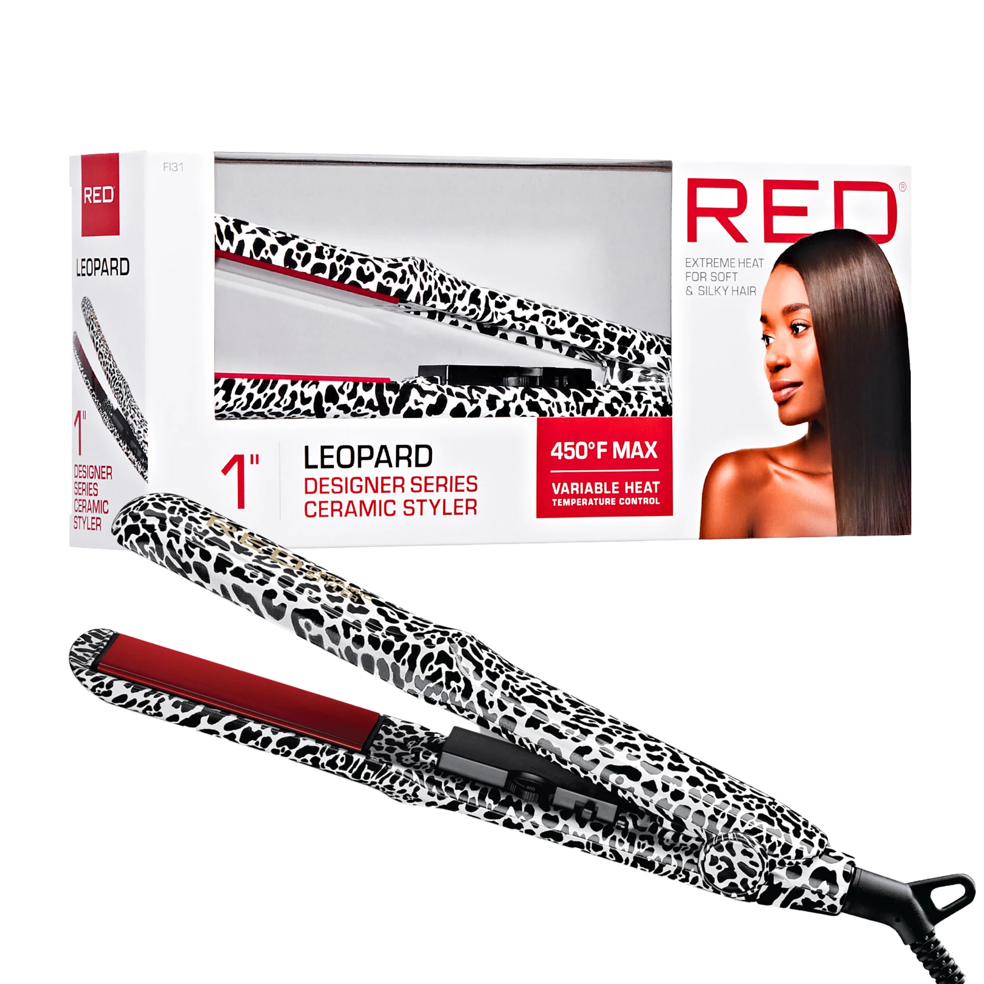 RED by KISS Designer Series 1-Inch Ceramic Flat Iron Styler - Image 12