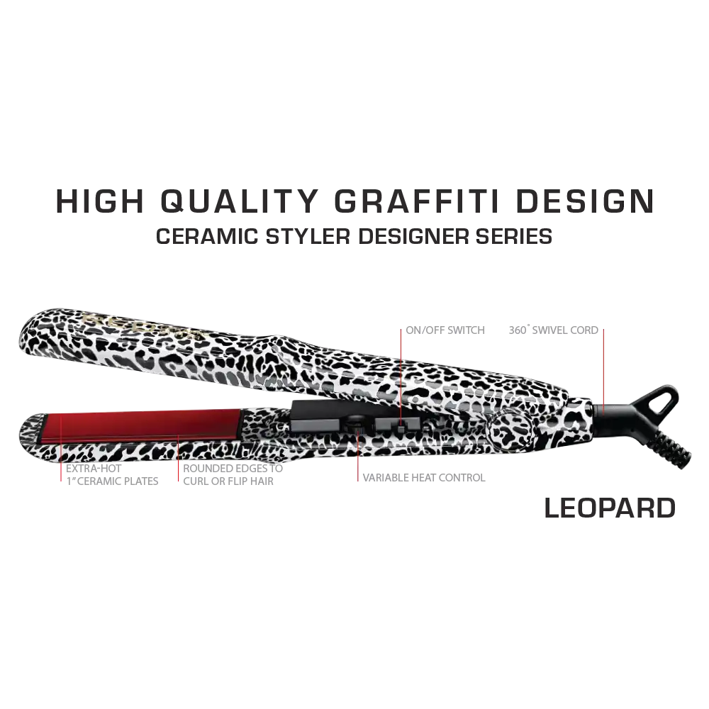 RED by KISS Designer Series 1-Inch Ceramic Flat Iron Styler - Image 14