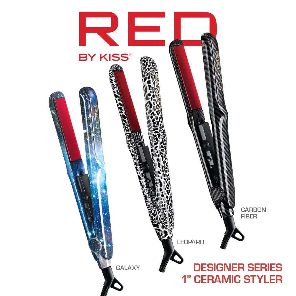 RED by KISS Designer Series 1-Inch Ceramic Flat Iron Styler - Image 7