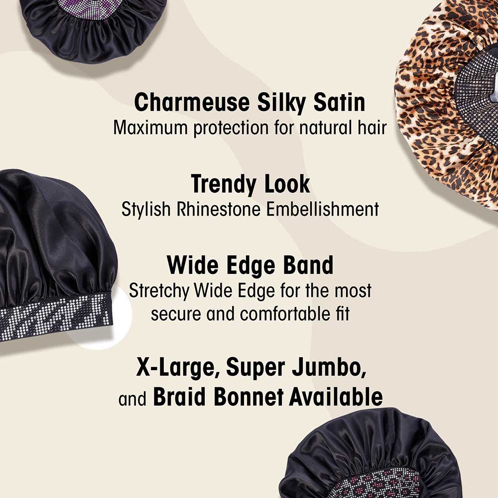 RED by KISS Diamond Bling Braid Satin Bonnet - Image 15