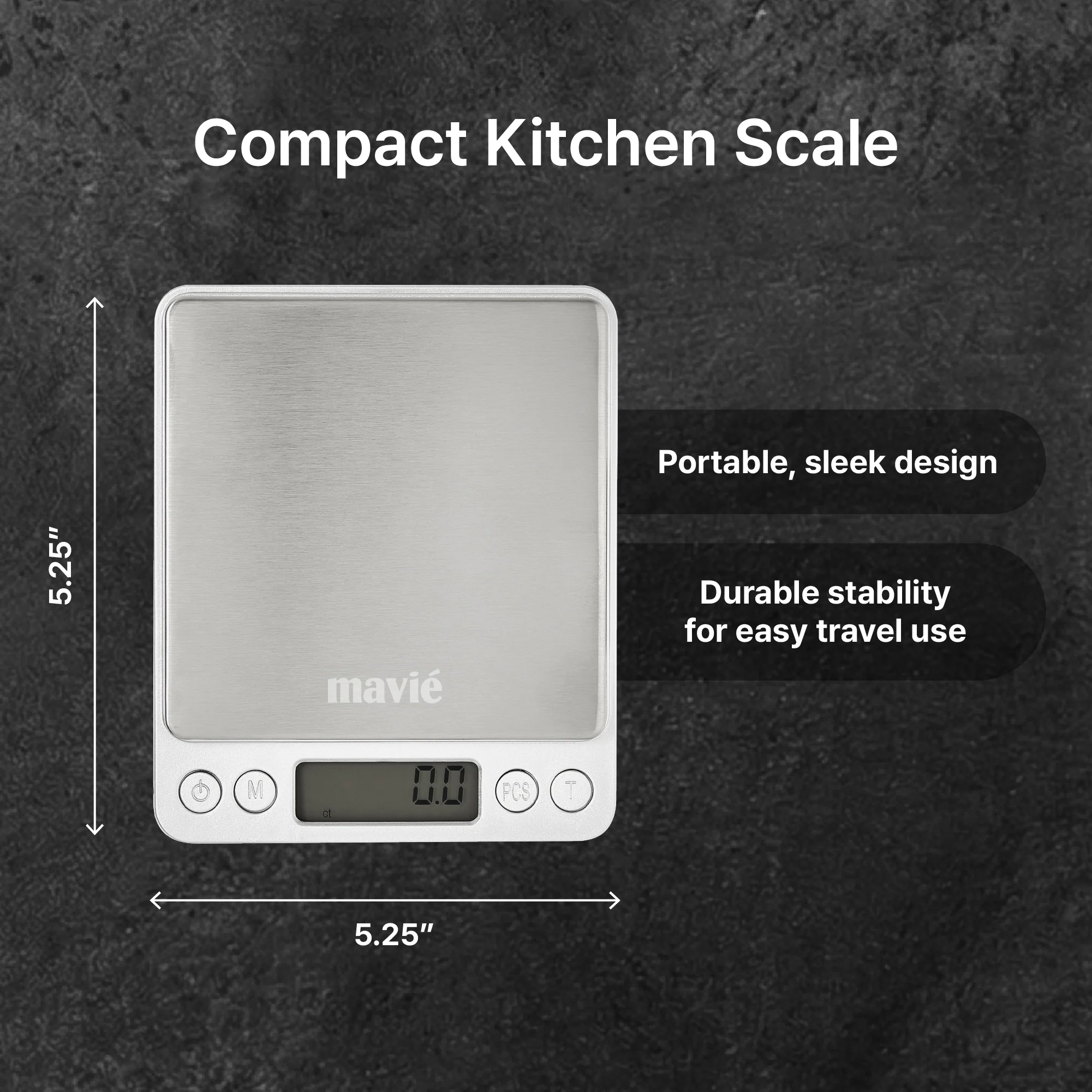 MAVIE Digital Travel Pocket Scale with Protective Case – 3kg High Capacity, 9 Weighing Units & Blue B - Image 4