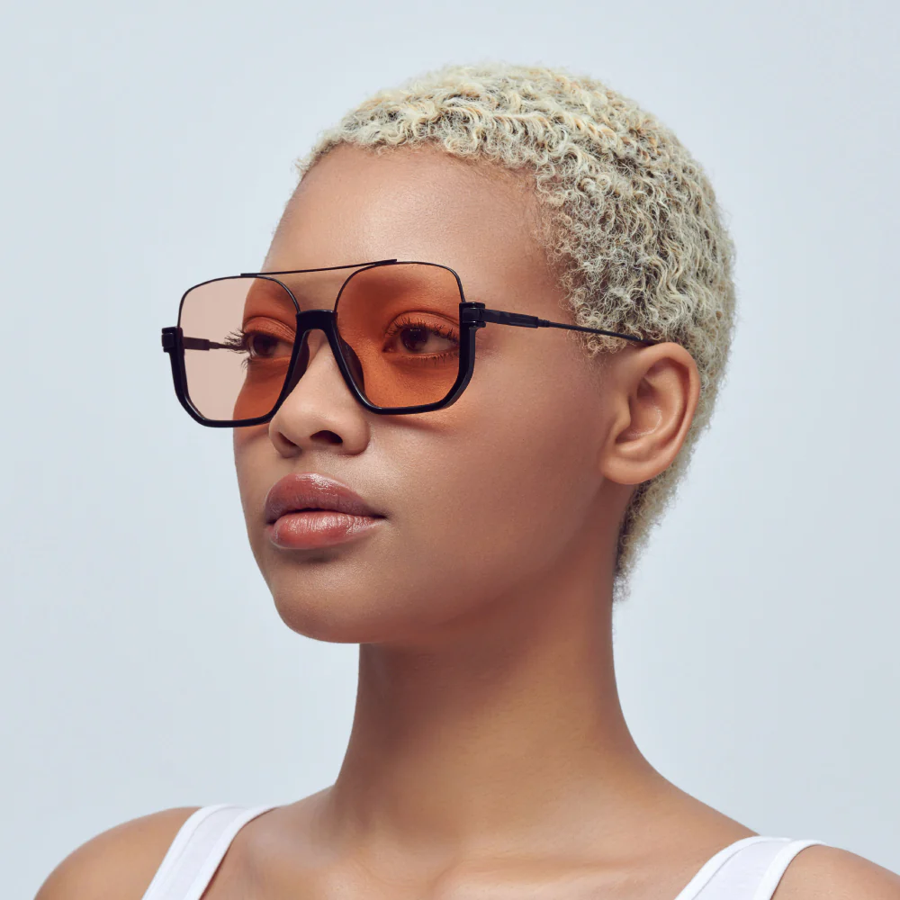 Mad Shade Double Bridge Round Square Sunglasses #56 - Image 3