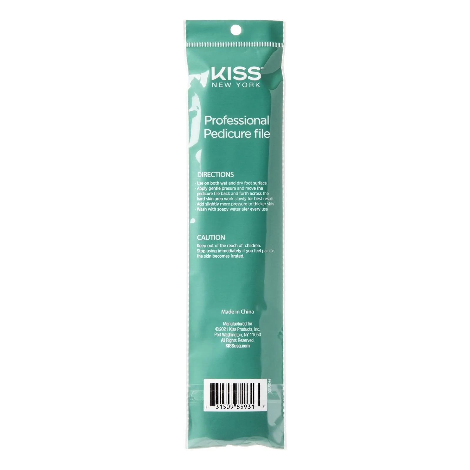 Kiss New York Double-Sided Wooden Pedicure File - Image 4