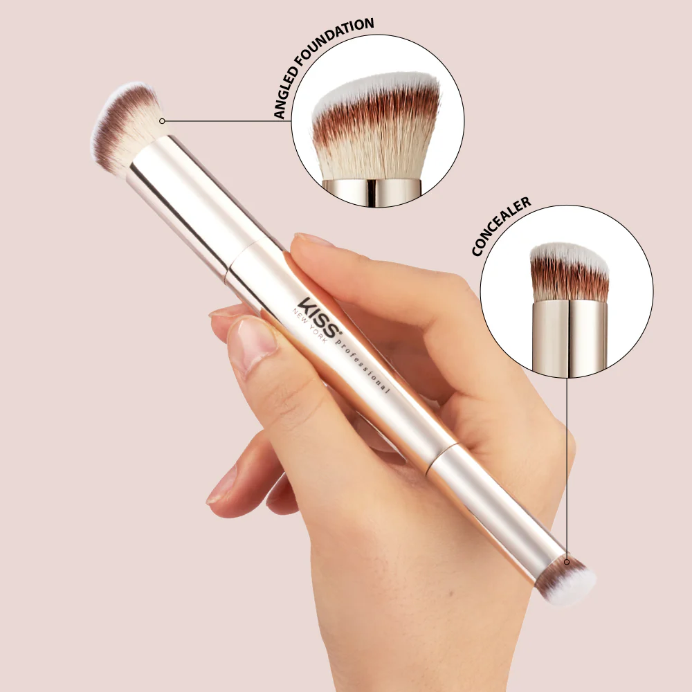 Kiss New York Dual Ended Complexion Makeup Brush - Image 4