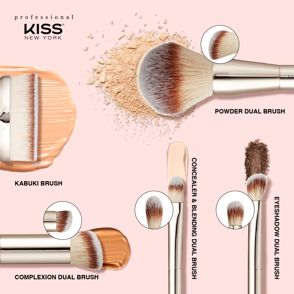 Kiss New York Dual Ended Concealer and Blending Makeup Brush - Image 7