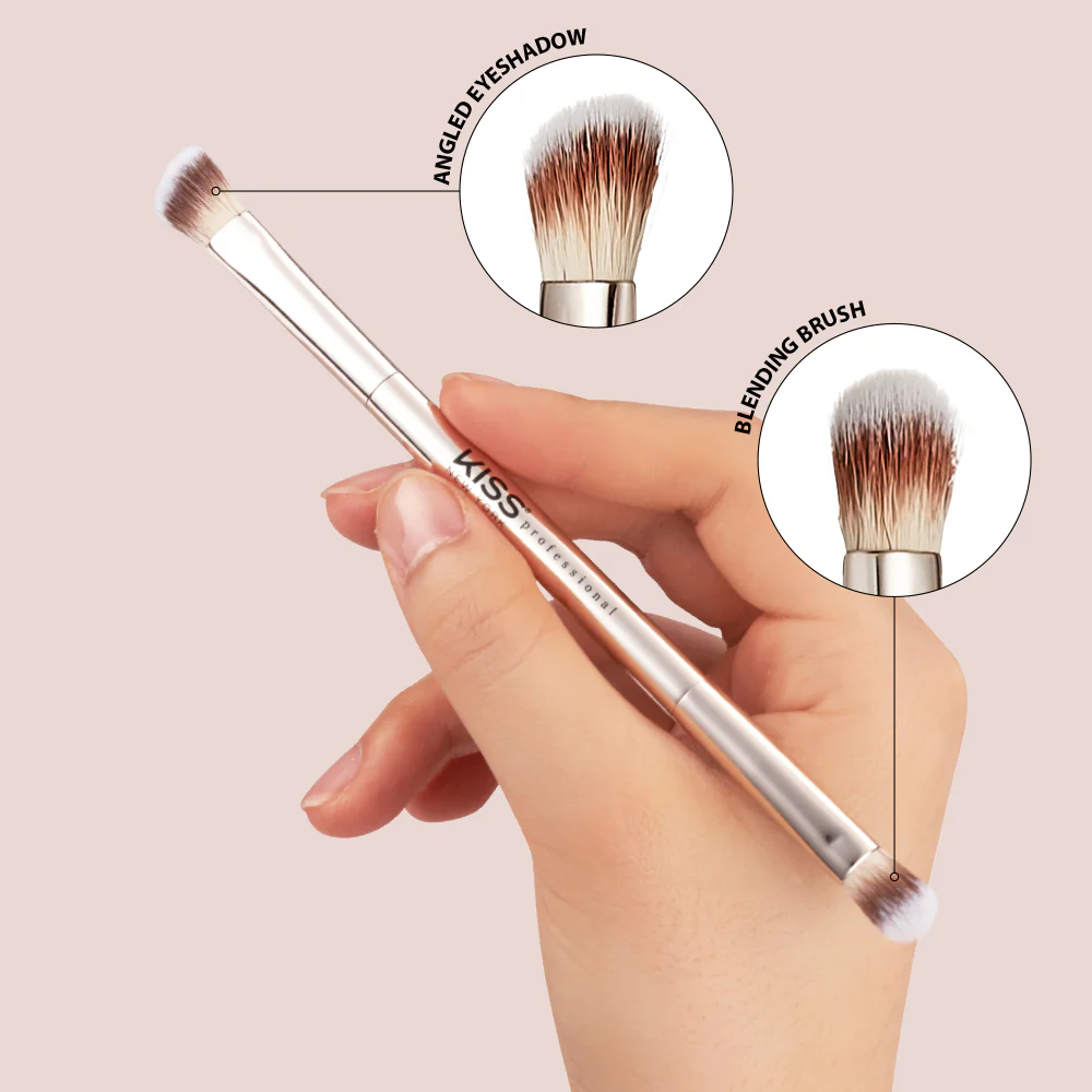 Kiss New York Dual Ended Eyeshadow Makeup Brush - Image 4