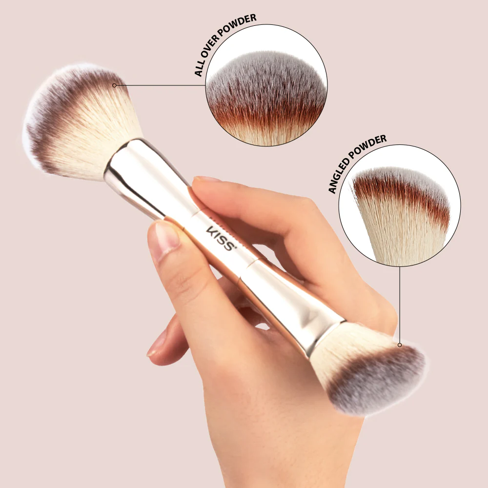 Kiss New York Dual Ended Powder Makeup Brush - Image 4