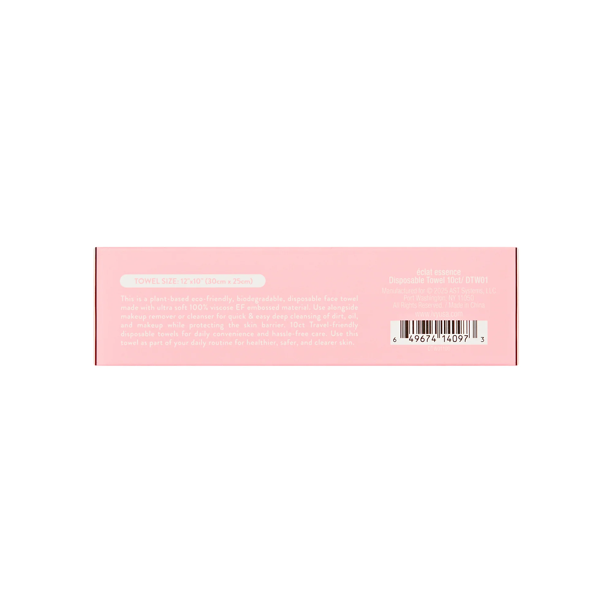 éclat Dual-Sided Plant-Based Face Towels - Ultra Soft & Disposable - Mini Travel Size (10 Count) - Image 10