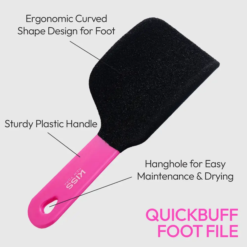 Kiss New York Dual-Sided Foot File for Callus Removal and Smooth, Soft Feet - Image 11