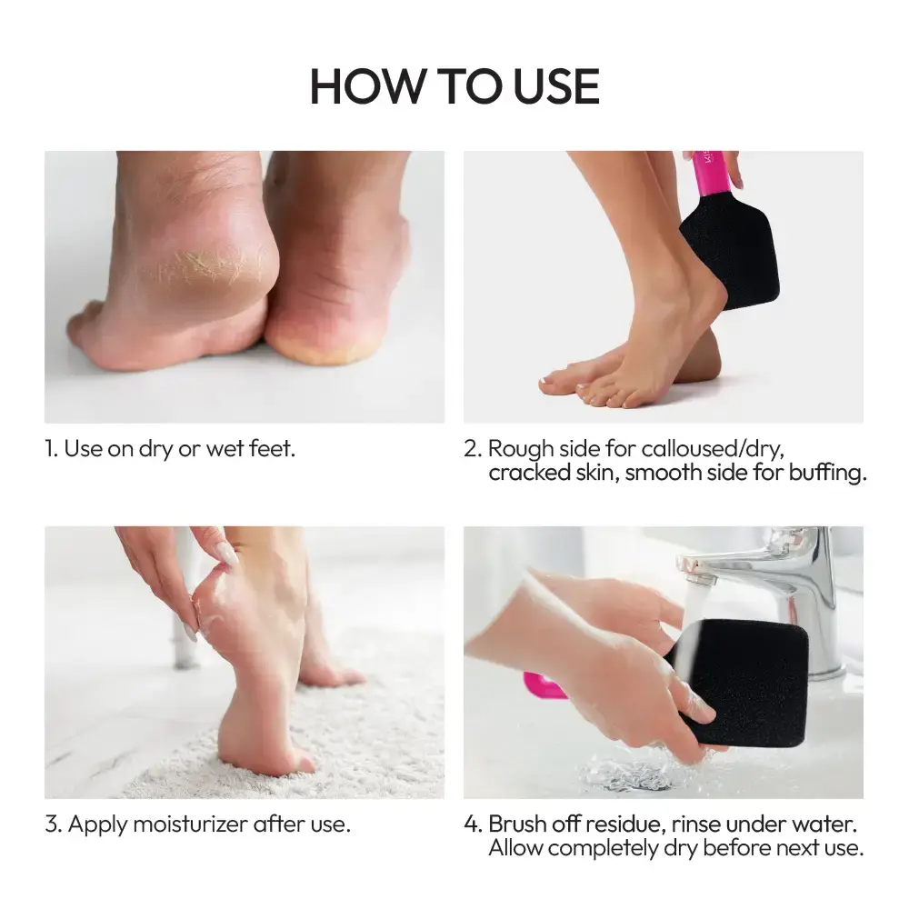 Kiss New York Dual-Sided Foot File for Callus Removal and Smooth, Soft Feet - Image 12