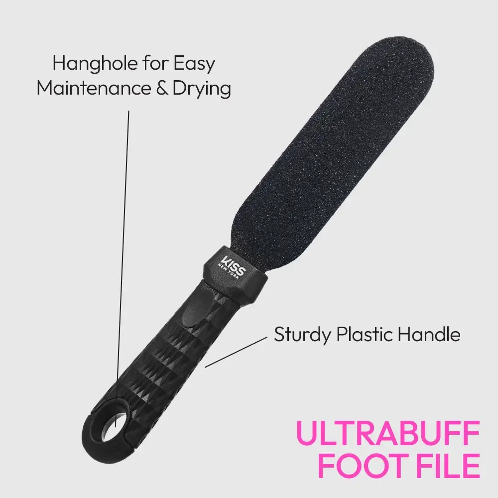Kiss New York Dual-Sided Foot File for Callus Removal and Smooth, Soft Feet - Image 19