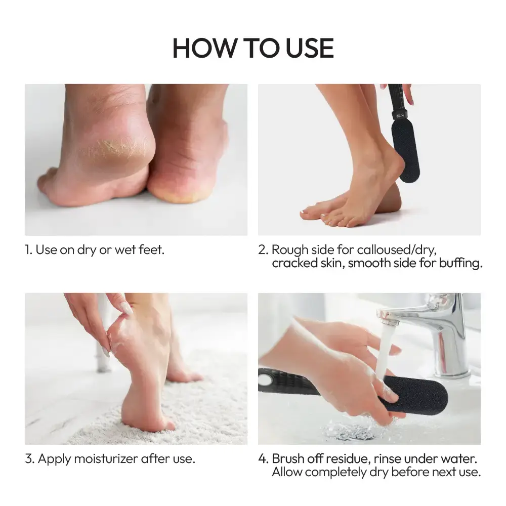 Kiss New York Dual-Sided Foot File for Callus Removal and Smooth, Soft Feet - Image 20