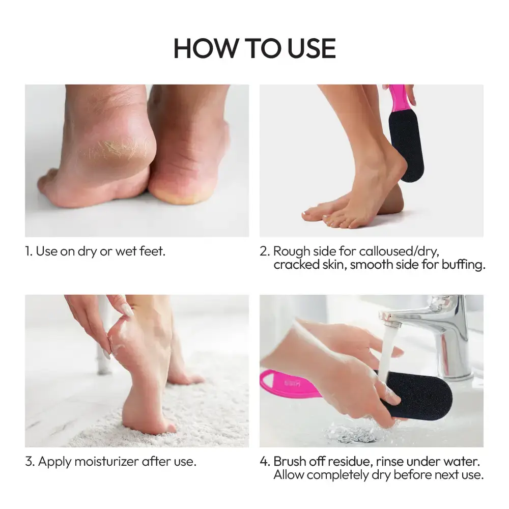 Kiss New York Dual-Sided Foot File for Callus Removal and Smooth, Soft Feet - Image 28