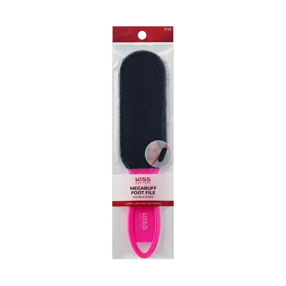 Kiss New York Dual-Sided Foot File for Callus Removal and Smooth, Soft Feet - Image 31