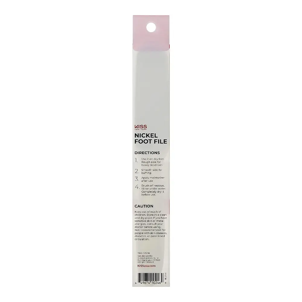 Kiss New York Dual-Sided Foot File for Callus Removal and Smooth, Soft Feet - Image 8