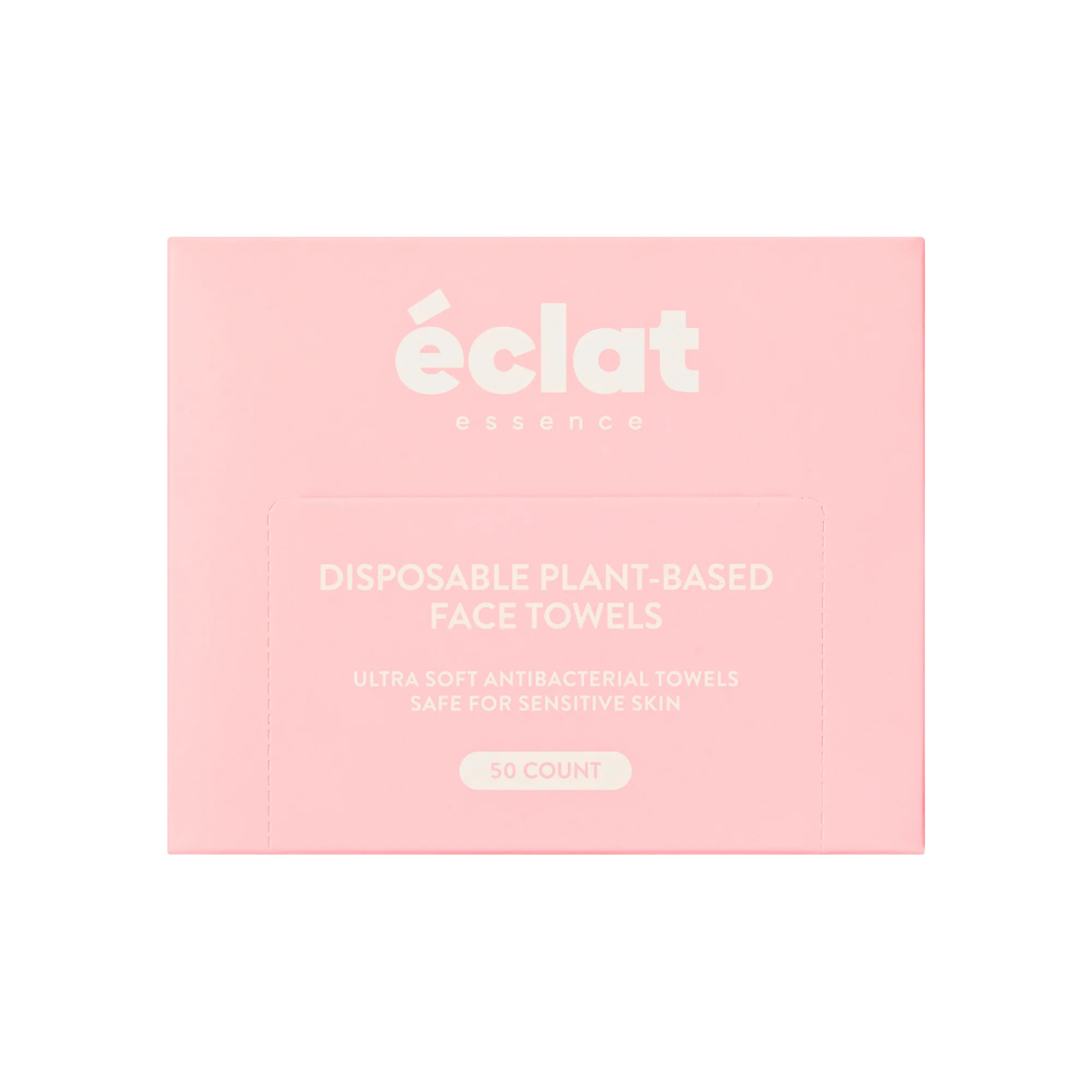 éclat Dual-Sided Plant-Based Face Towels - Ultra Soft & Disposable - Large Value Pack (50 Count) - Image 8