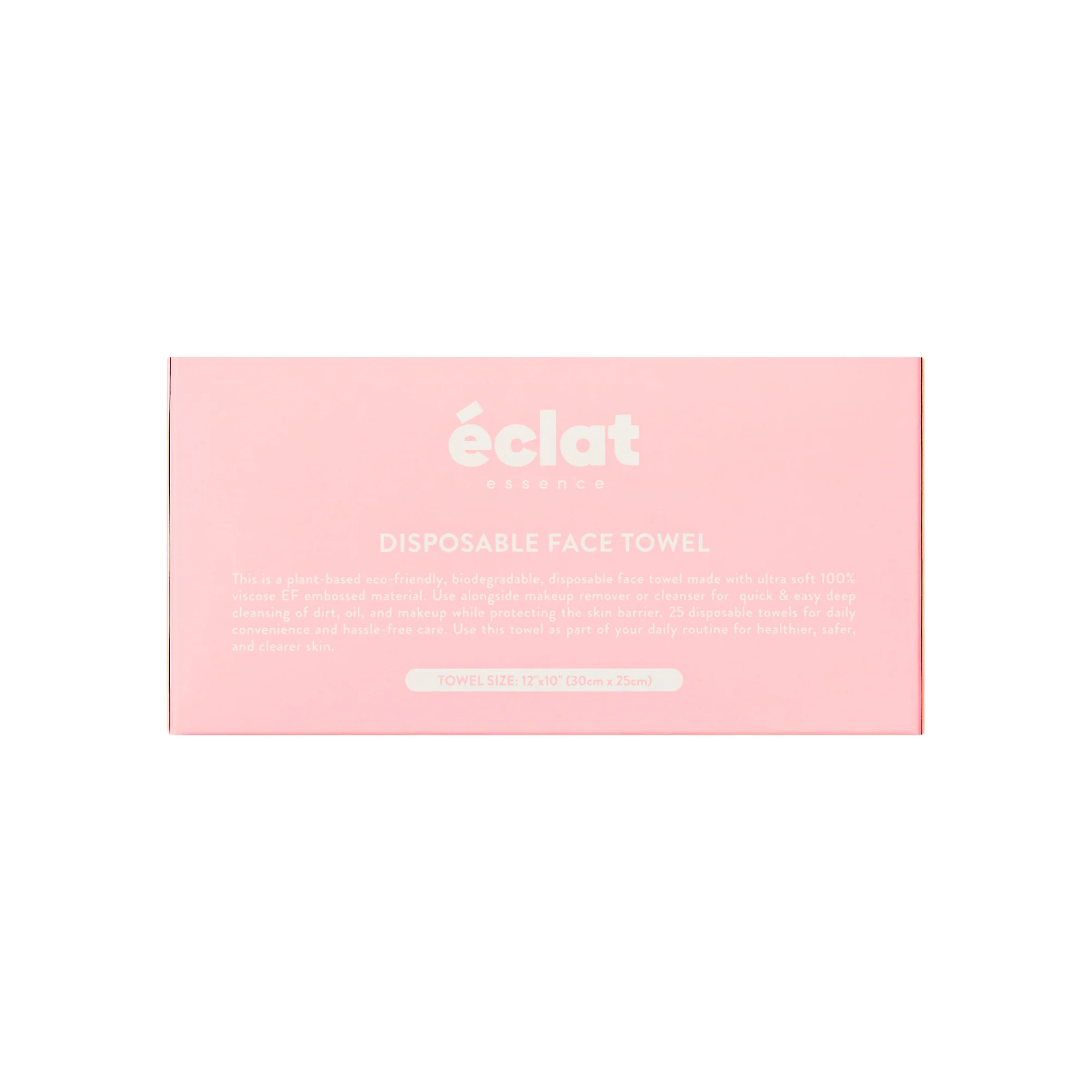 éclat Dual-Sided Plant-Based Face Towels - Ultra Soft & Disposable - Travel Pack (25 Count) - Image 8