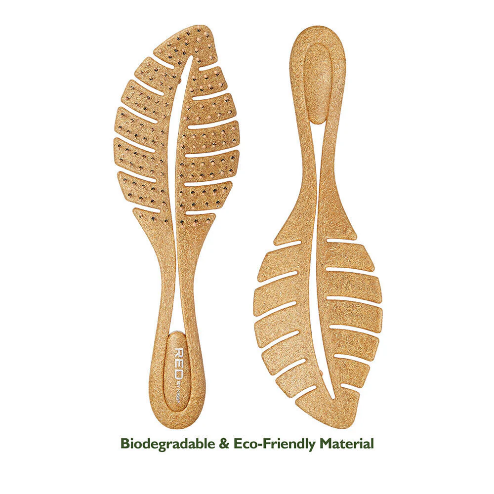 RED by KISS Eco Plant Fiber Leaf Shape Detangler Brush - Image 2