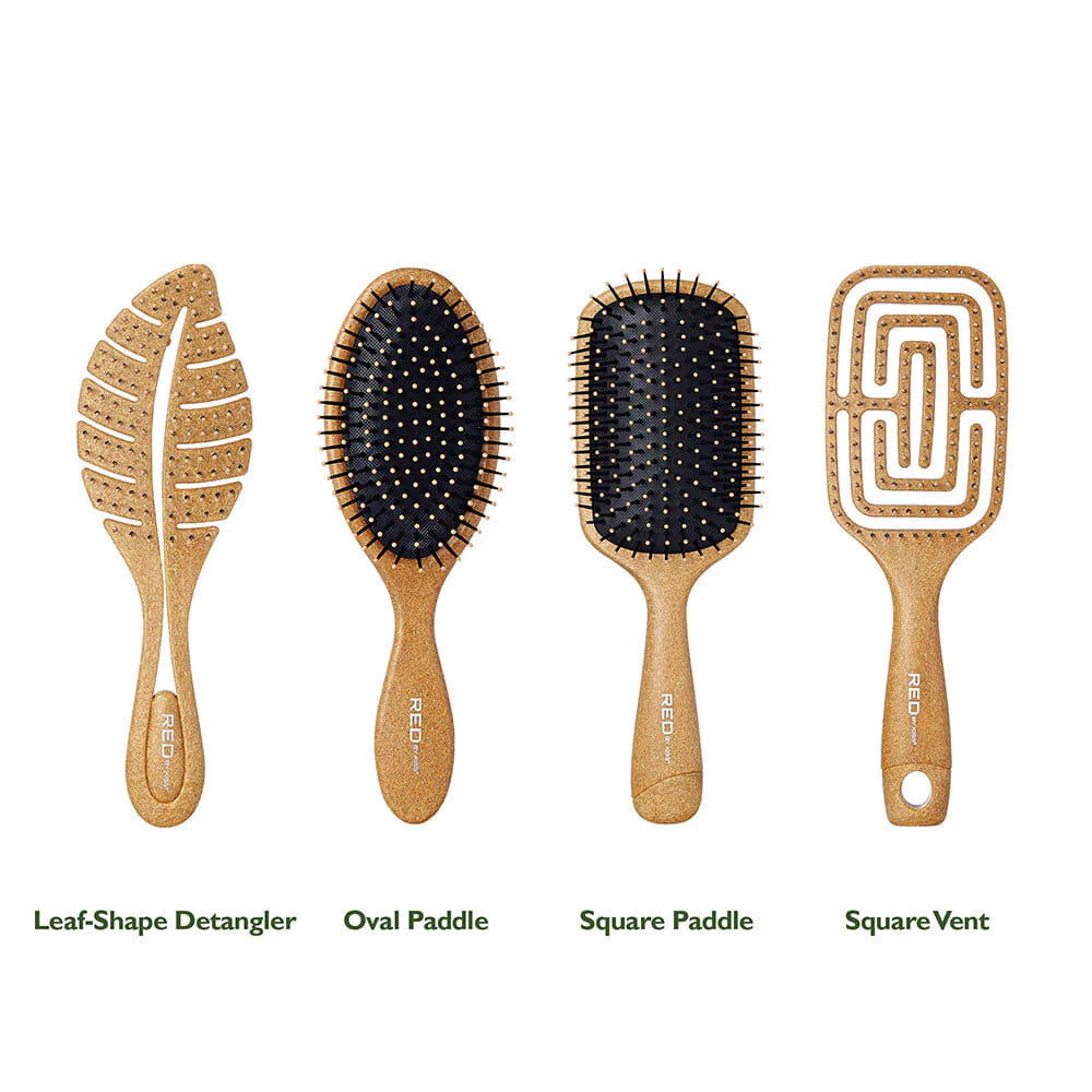 RED by KISS Eco Plant Fiber Leaf Shape Detangler Brush - Image 5