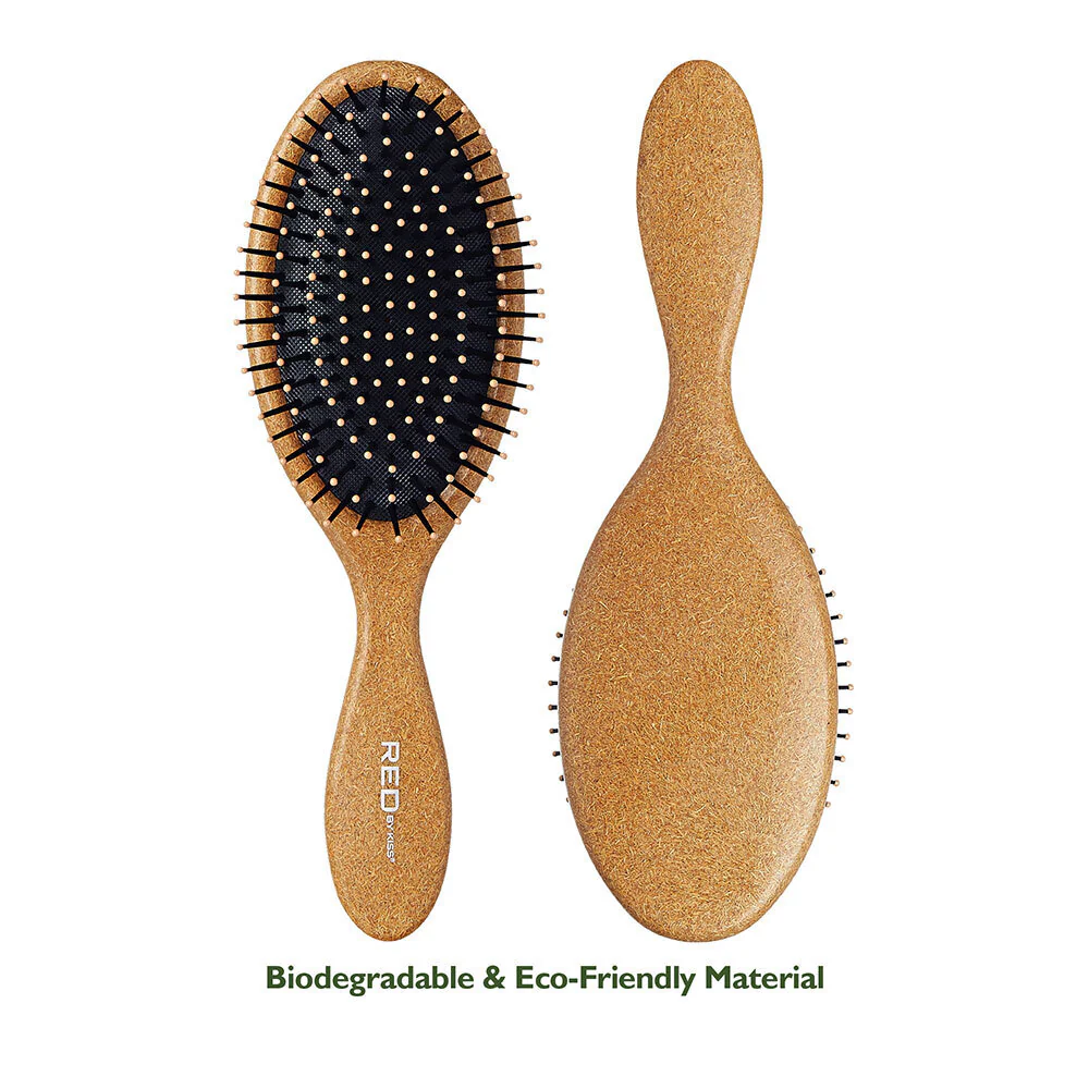 RED by KISS Eco Plant Fiber Oval Paddle Brush - Image 2
