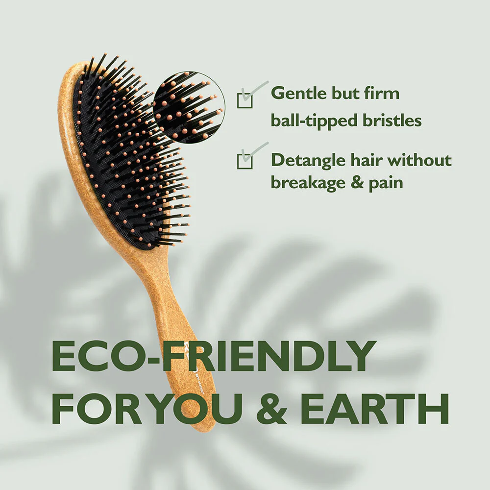RED by KISS Eco Plant Fiber Oval Paddle Brush - Image 3