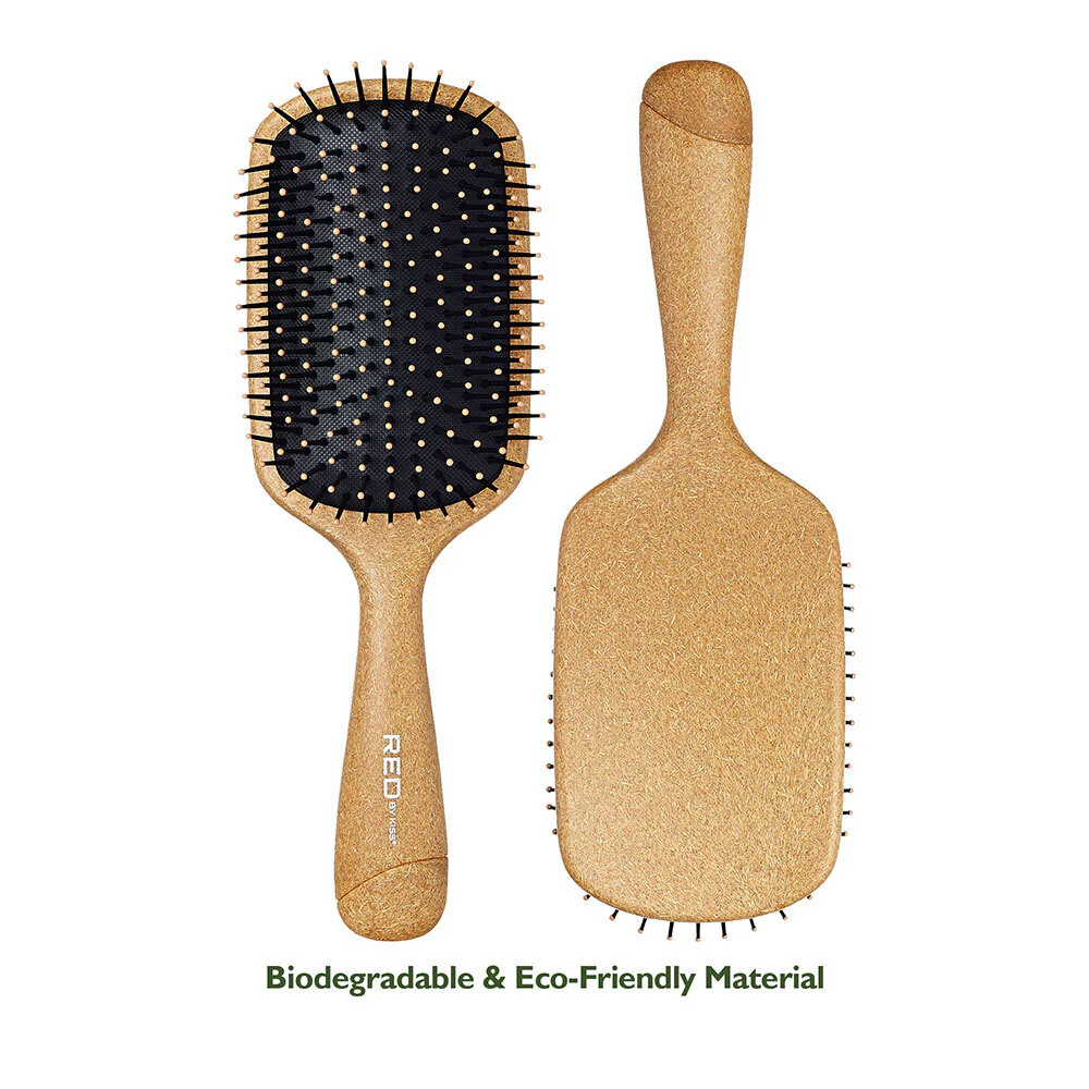 RED by KISS Eco Plant Fiber Square Paddle Brush - Image 2