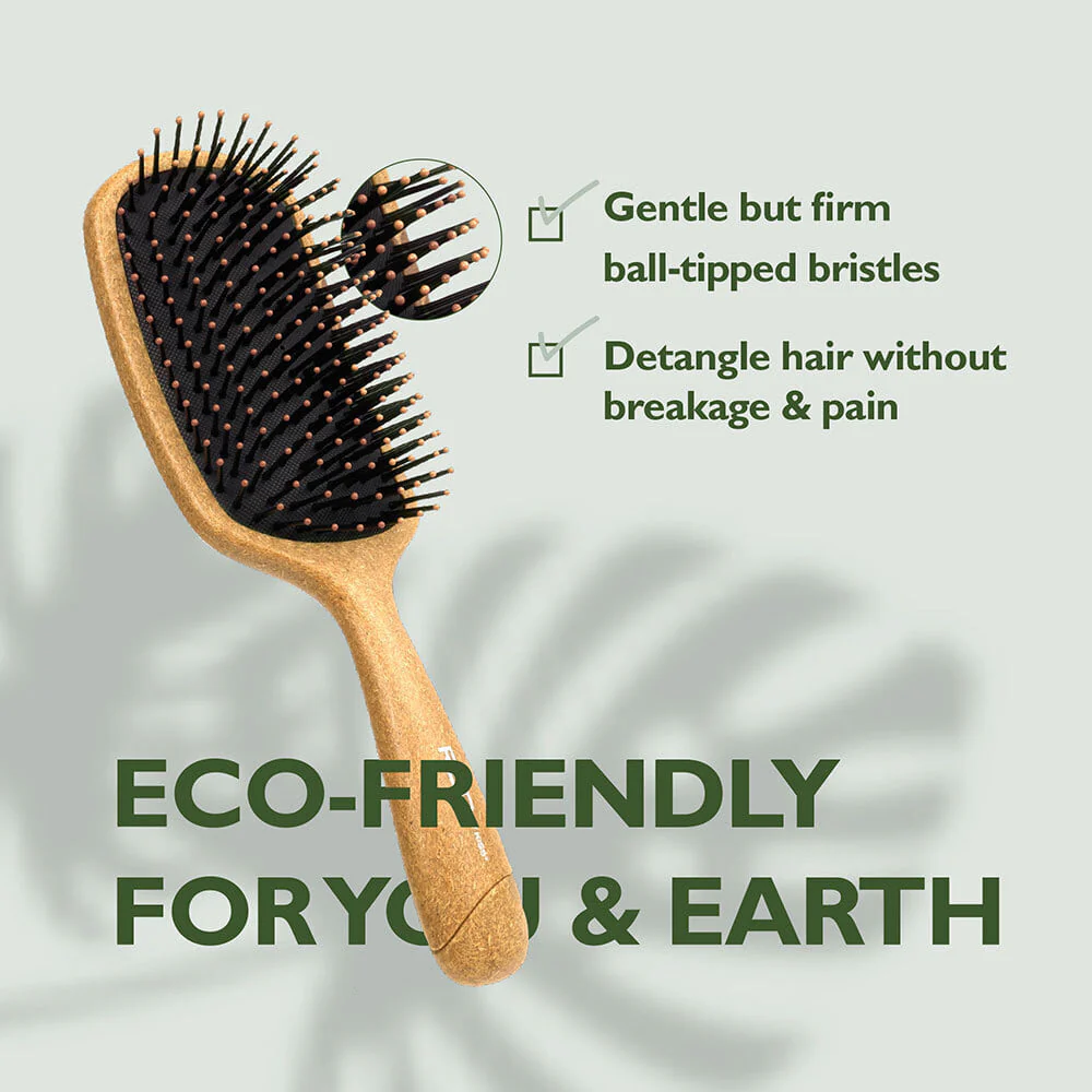 RED by KISS Eco Plant Fiber Square Paddle Brush - Image 3