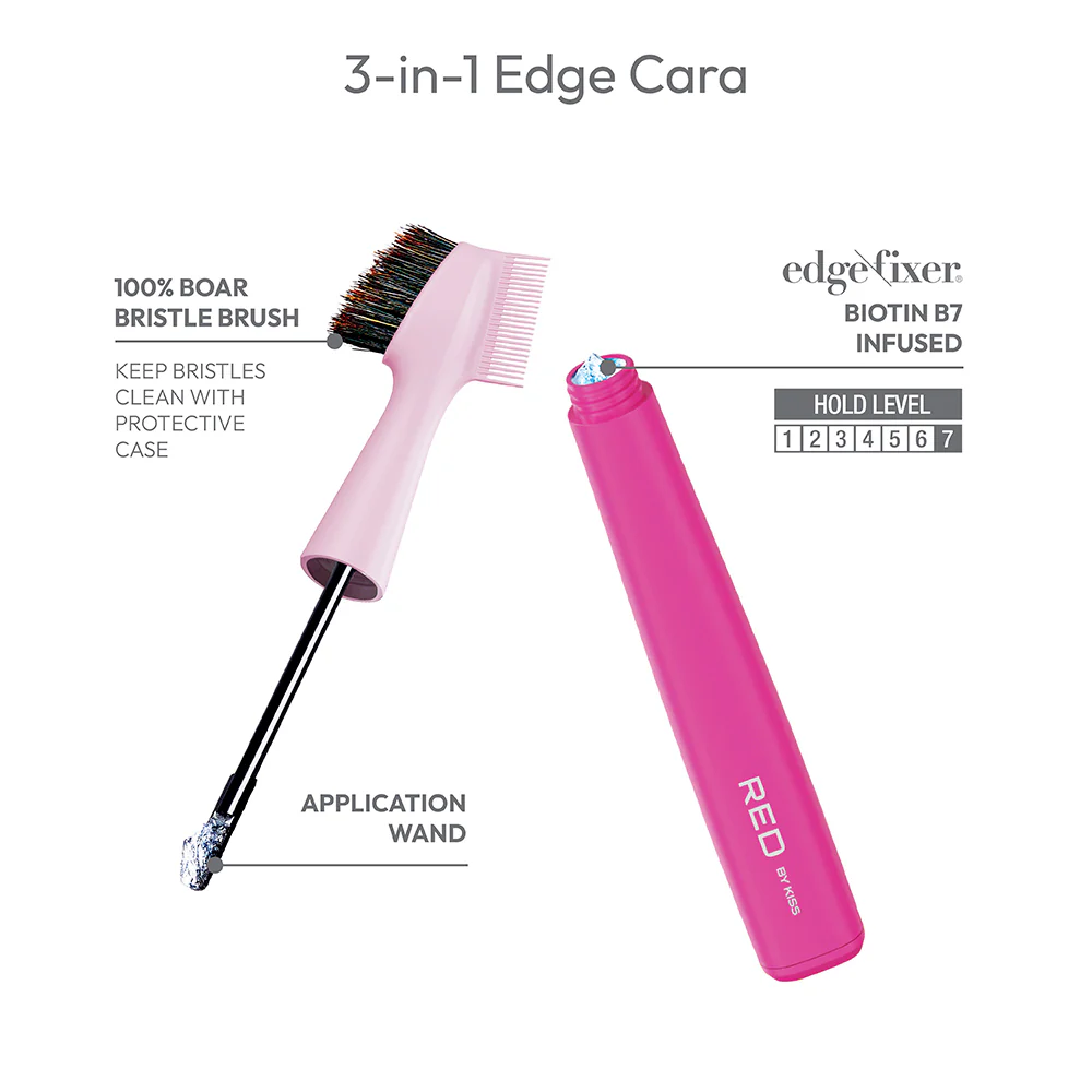 RED by KISS Edge Cara with Edge Fixer Gel 3-in-1 Smart Edge Styler - Image 2
