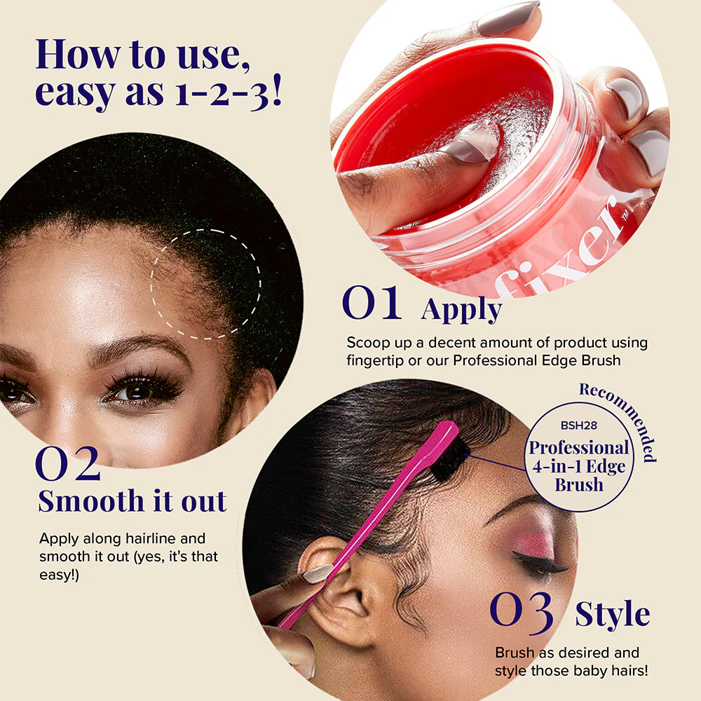 RED by KISS Edge Fixer 24 Hour Edge Control Max Hold Non-Flaxing Wax - Image 115