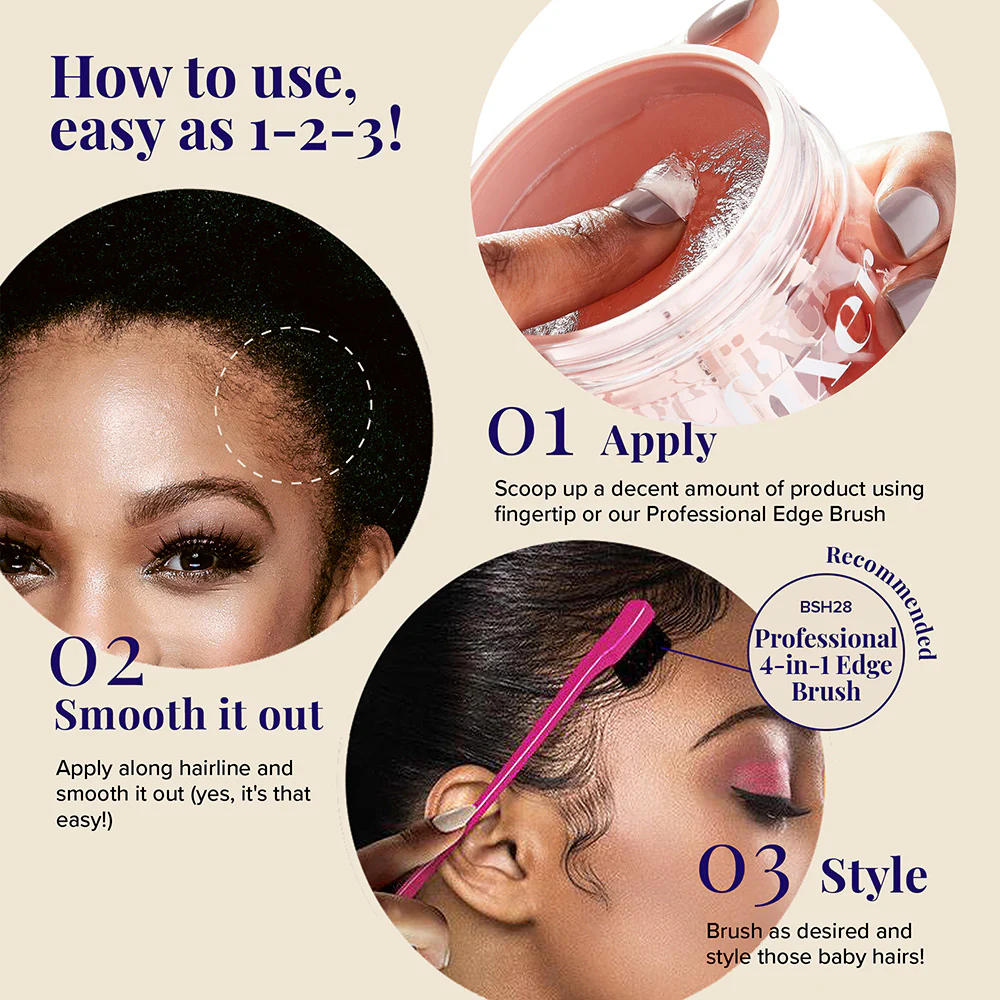 RED by KISS Edge Fixer 24 Hour Edge Control Max Hold Non-Flaxing Wax - Image 116