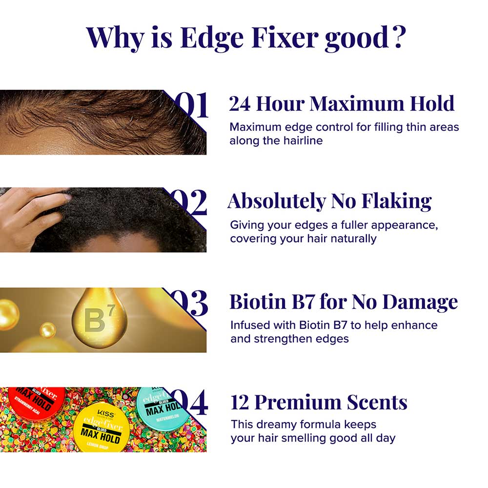 RED by KISS Edge Fixer 24 Hour Edge Control Max Hold Non-Flaxing Wax - Image 123
