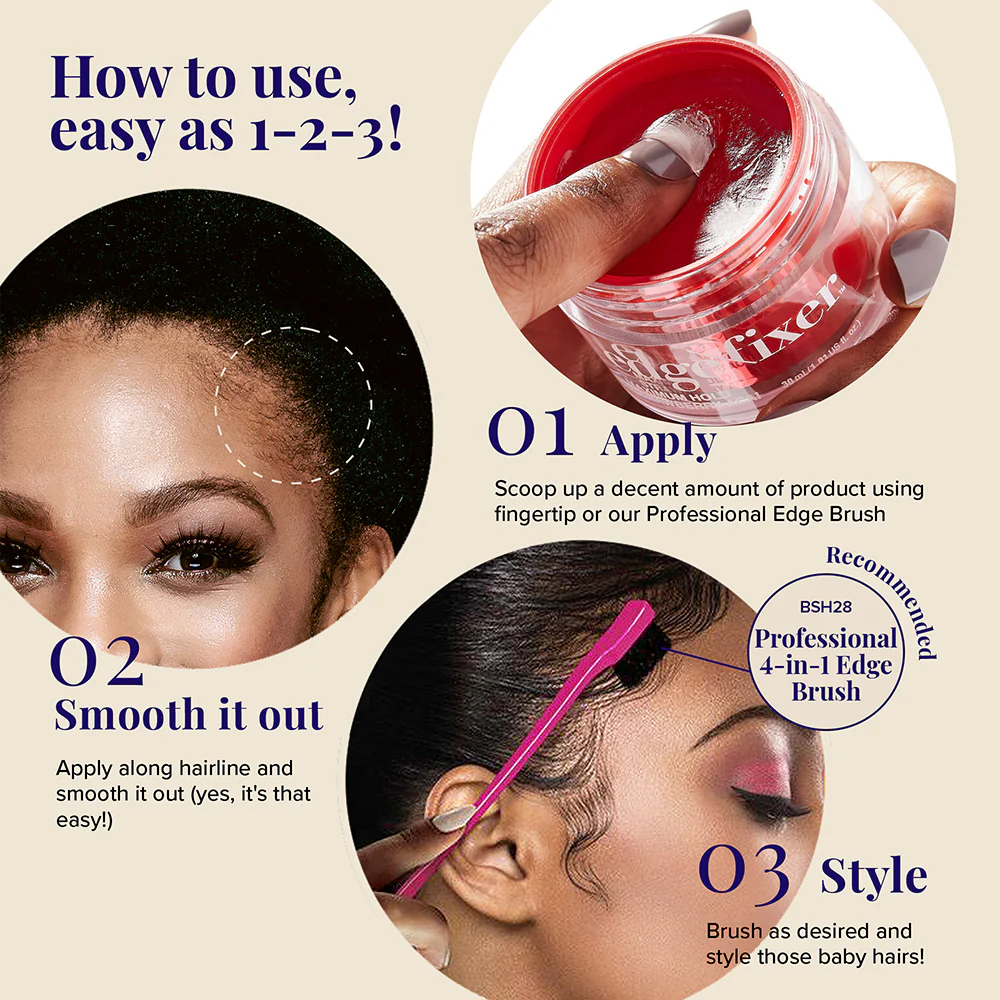 RED by KISS Edge Fixer 24 Hour Edge Control Max Hold Non-Flaxing Wax - Image 177