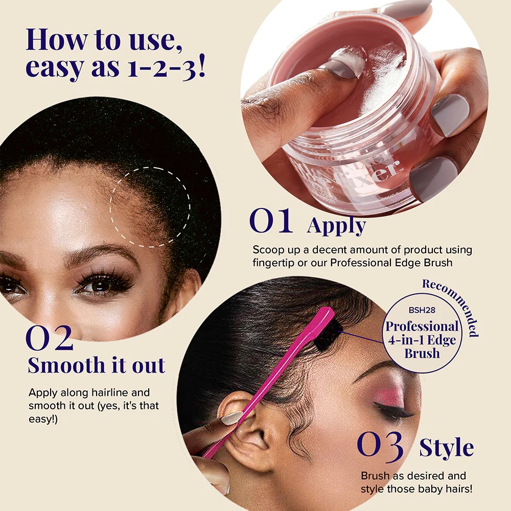 RED by KISS Edge Fixer 24 Hour Edge Control Max Hold Non-Flaxing Wax - Image 178